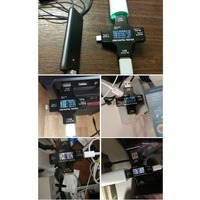 Tester Digital USB Multifungsi dengan Layar Warna, Voltmeter & Pengukur Arus