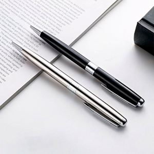 Black Best-selling High-end Metal Ballpoint <b>Pen</b> with logo Personalized Silver Metal <b>Pens</b> Custom <b>Pen</b> Suitable for Corporate Gifts - Product Image 1