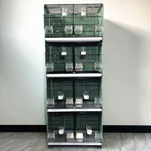 Jaulas para Pájaros al por Mayor, Jaula de Hierro de Alta Calidad para Loros y Canarios, Jaula Apilable para Cría de Aves - Product Image 6