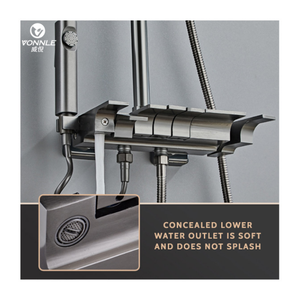 Sistema Brassr con Display LED Digitale, Rubinetti per Bagno <span class=keywords><strong>e</strong></span> Doccia con Tasti Stile Pianoforte, Set Doccia per Bagno - Product Image 4