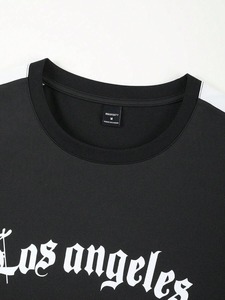 Men's minimalist printed short-sleeved shirt and shorts suit factory, customization available.F10 - Product Image 4