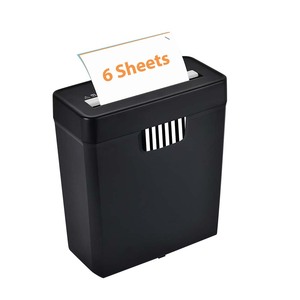 Déchiqueteuse de <span class=keywords><strong>papier</strong></span> découpé <span class=keywords><strong>en</strong></span> bande Premium 10L 6 feuilles Déchiqueteuse de documents de <span class=keywords><strong>bureau</strong></span> Déchiqueteuse de <span class=keywords><strong>bureau</strong></span> à domicile - Product Image 2