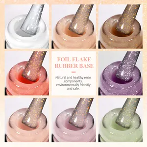 Gel Base de goma sin HEMA para uñas Gel de color 156 Gel fortalecedor Etiqueta privada Muestras gratis Base de camuflaje