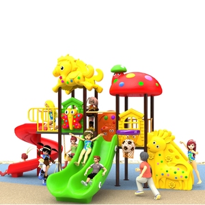 Venta caliente Kindergarten Plastic Slide Game Kid Commercial Outdoor Playground Equipment <span class=keywords><strong>para</strong></span> niños - Product Image 1