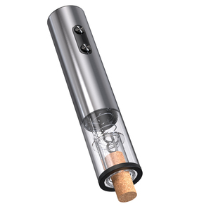 Ouvre-bouteille électrique automatique, Ø45x225mm, corps en acier inoxydable et PC, bouton ABS CD avec fonction coupe-capsule - Product Image 4