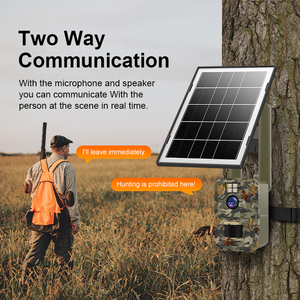 BG58 3MP HD wasserdichte Jagd kamera mit Zwei-Wege-Audio-Nachtsicht und Solarpanel-Sicherheits tarnung mit geringem Strom verbrauch - Product Image 5
