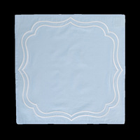 WML022 Sets de table en lin brodé de luxe, isolants thermiques, élégants, en tissu, pour restaurant
