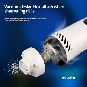 Pemotong Kuku Anjing dan Kucing Ramah Lingkungan Modern Berbahan ABS, Penggiling Kuku Hewan Peliharaan Bertenaga Baterai dengan Vakum Pembersih, Alat Perawatan - Product Image 5