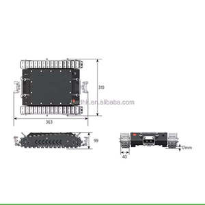 Robot Magnético para Escalar Paredes con Orugas 363x310x99mm, Equipo de Limpieza de Conductos de Grasa - Product Image 1