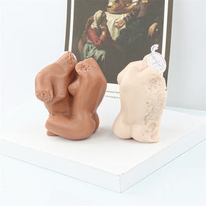 Molde de silicona con forma de vela <span class=keywords><strong>para</strong></span> parejas suaves, arte corporal, escultura <span class=keywords><strong>para</strong></span> decoración del hogar, 3D, San Valentín, cálido - Product Image 5