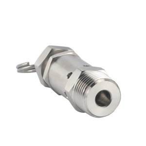 Válvula de seguridad de acero inoxidable con resorte, rosca NPT de 1/4, para alivio de presión de gas en bombas de aire y ollas a presión - Product Image 3