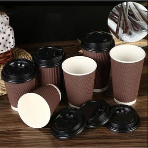 Vasos de Papel Desechables Biodegradables de Pared Simple PLA con Logotipo Personalizado para Café para Llevar, Venta al por Mayor de Fábrica - Product Image 6