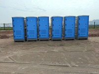 Toilettes mobiles portables d'extérieur en plastique HDPE, design lavable, pour les activités de parc et de festival