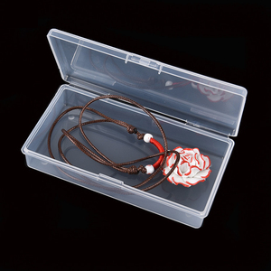 Pequeño cuadrado claro joyas <span class=keywords><strong>de</strong></span> la batería <span class=keywords><strong>de</strong></span> almacenamiento <span class=keywords><strong>de</strong></span> caja <span class=keywords><strong>de</strong></span> plástico con tapa - Product Image 1