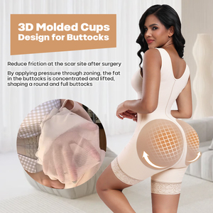Fascia Modellante Post-Operatoria ad Alta Compressione per Liposuzione e BBL, Guaina Colombiana per Donna - Product Image 5