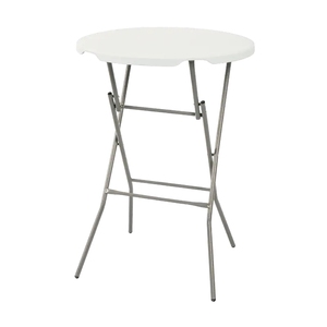 Tùy chỉnh hiện đại di động ngoài trời thanh bảng nhỏ thiết kế tròn với ống kim loại và bảng nhựa TOP gấp Bàn cà phê - Product Image 3