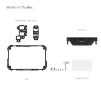 Cage pour moniteur SmallRig Ninja TX pour Atomos Ninja TX avec pince pour câble, rail NATO, trous pour sangles, surveillance extérieure améliorée 5708