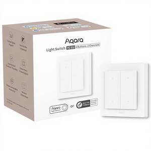Interruptor de Luz Inteligente con Enchufe Europeo Automático, Panel de Pared de 4 Botones y 2 Canales para Apple HomeKit Scene Controller - Product Image 1