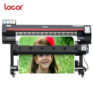 Locor Easyjet cheap price 1601 1801 XP600 heads large format eco solvent sticker flex banner printing machine outdoor printer