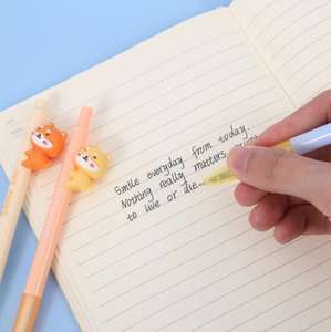 Dibujos animados <span class=keywords><strong>Akita</strong></span> Dog Series Creative Cute Press Gel Pen Tinta negra y azul Punta de 0,5mm Uso escolar y de oficina - Product Image 4