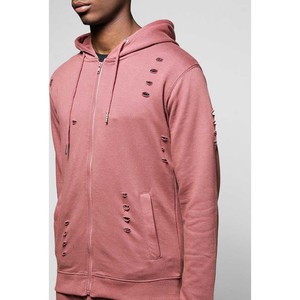 Ensemble de survêtement unisexe à capuche effet usé, pantalon de jogging de haute qualité avec logo personnalisé, nouveau design, coupe classique, vêtements pour adultes respirants - Product Image 2
