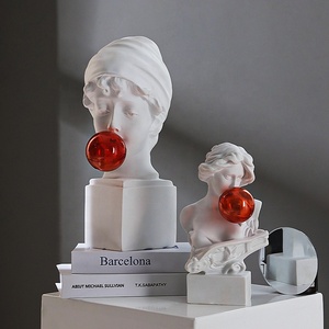 Ensemble de sculptures de table en résine faites à la main, style Art déco, <span class=keywords><strong>mythologie</strong></span> <span class=keywords><strong>grecque</strong></span>, pop art, pour la décoration de la maison <span class=keywords><strong>et</strong></span> du bureau - Product Image 2