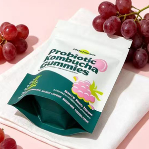 Custom Brand Plastic Mylar Bag Smell Proof Aluminum Foil Resealable Gummy Packaging Bags Stand Up Pouch - Product Image 4