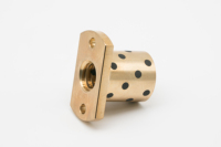 Écrou à Vis Mère Trapézoïdale Autolubrifiant à Graphite Intégré Tr10 Tr20 Tr30 Tr40 Tr50 en Bronze Sans Entretien Sans Huile