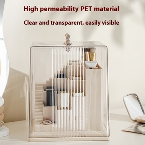 Organizador de Maquillaje de Plástico para Lápices de Labios y Cejas, a Prueba de Polvo, Sostenible, Moderno, Simple, con Compartimentos, Diseño de Castillo, Capacidad de 3-5L - Product Image 5