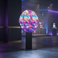 Écran LED circulaire, affichage LED rond, mur vidéo circulaire HD créatif pour hall d'entrée, exposition, centre commercial, scène