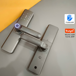 Produits pour la maison intelligente, <span class=keywords><strong>serrure</strong></span> de <span class=keywords><strong>porte</strong></span> électronique, poignée de <span class=keywords><strong>porte</strong></span> en verre intelligente Tuya pour application, <span class=keywords><strong>serrure</strong></span> numérique sans clé à empreintes digitales - Product Image 3