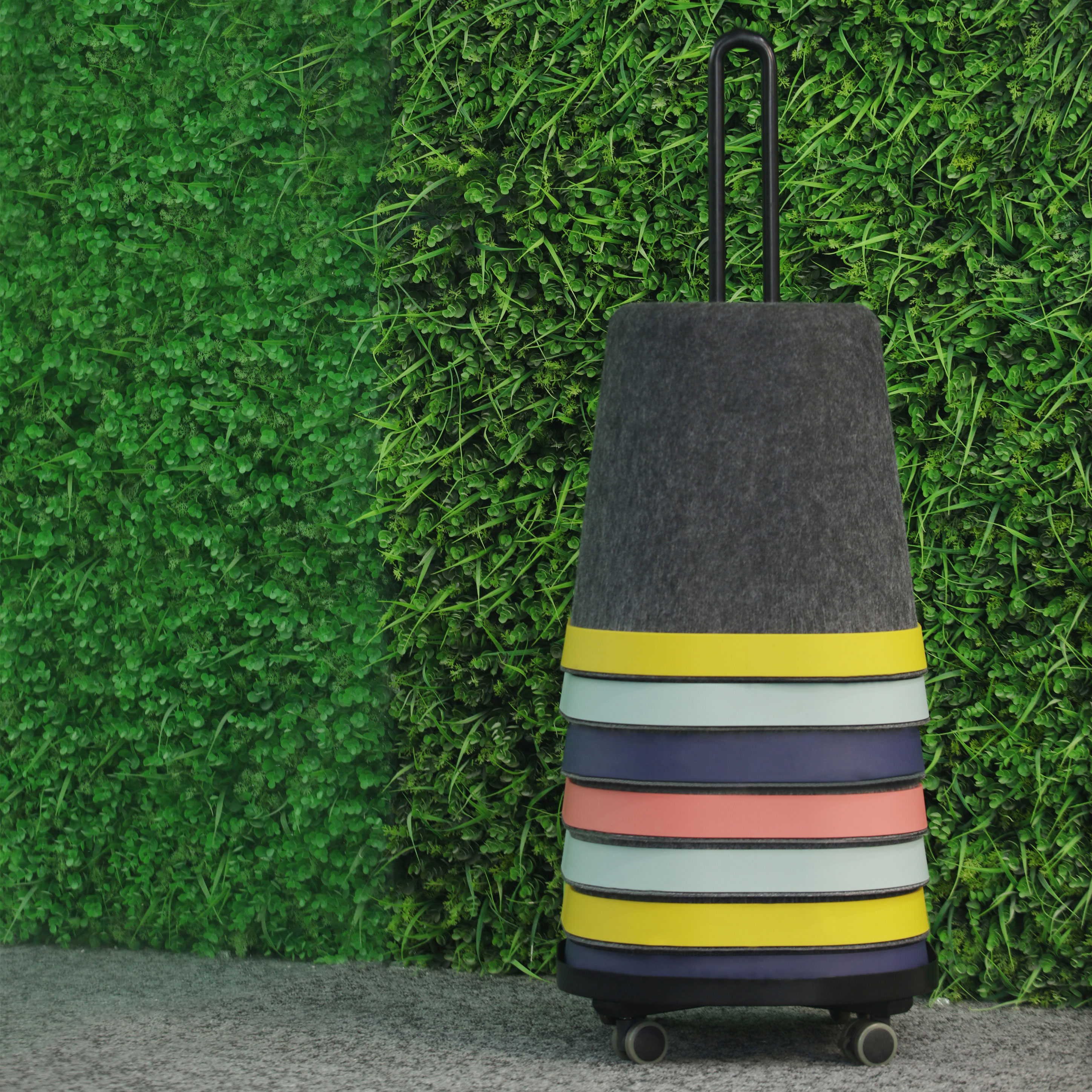 100% Polyester Fiber Buck Basket Acoustic Chair for Office