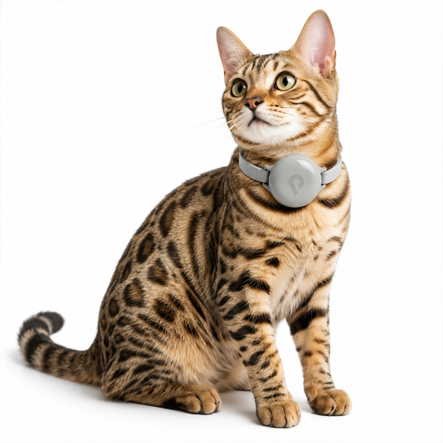 Smart Pet Collar for Cat and Dog with AI Behavior Tracking GPS Location for Health Monitoring and Outdoor Safety