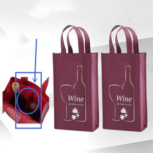 Sac à vin promotionnel réutilisable en non-tissé pour 4 ou 6 bouteilles avec poignée - Product Image 5