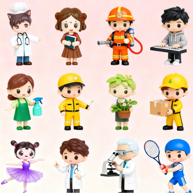 Custom Resin Crafts Anime Figures Cartoon Decorations PVC Blind Boxes Desktop Ornament Anime Resin Character Customization