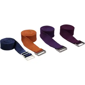 High on Demand Verstellbarer Baumwoll-Yoga-Stretching-Straps-Gürtel für Yoga-Übungs-Pilates-Übungen zum Großhandels preis