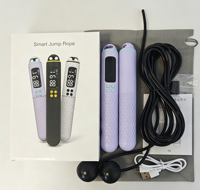 Tali Lompat Digital 2 in 1 dengan Sensor Hall, Layar HD, Isi Ulang Tipe-C, Tanpa Kabel, untuk Kebugaran di Rumah dan Menurunkan Berat Badan