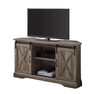 Console <span class=keywords><strong>TV</strong></span> de style vintage, meuble de rangement multimédia de style américain vintage, 54 x 16 x 30 - Product Image 6