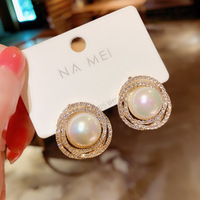 Nouveaux modèles de boucles d'oreilles en perles 2022, vente en gros pas chère, boucles d'oreilles à clous pour femmes, vente en gros, meilleures ventes, boucles d'oreilles en perles et diamants