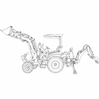 BITSMANN PTO rétrocaveuse pour tracteur tringlerie 3 points utilisation agricole moteur noyau composant Chine fournisseur tracteur rétrocaveuse vente