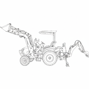 Bitsmann Pto Backhoe Attachment Voor Tractor 3-Punts Koppeling Farm Gebruik Motor Core Component China Leverancier Tractor Backhoe Verkoop - Product Image 5