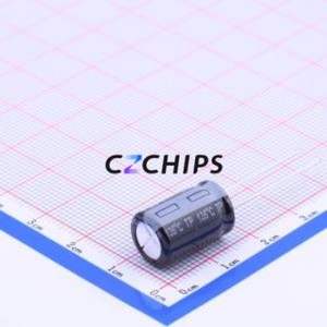 Condensateur électrolytique en aluminium à montage traversant EEUTP1E471, composant à montage traversant THT, D10xL16mm 470uF 20% 25V 1.1A-100kHz - Product Image 2