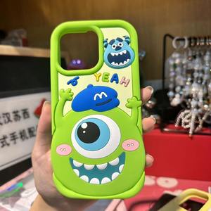 Voor Monsters Grote Ogen <span class=keywords><strong>Monster</strong></span> Stereoscopische Cartoon Siliconen Allemaal Zacht Voor Iphone15promax Telefoon Hoesje - Product Image 4