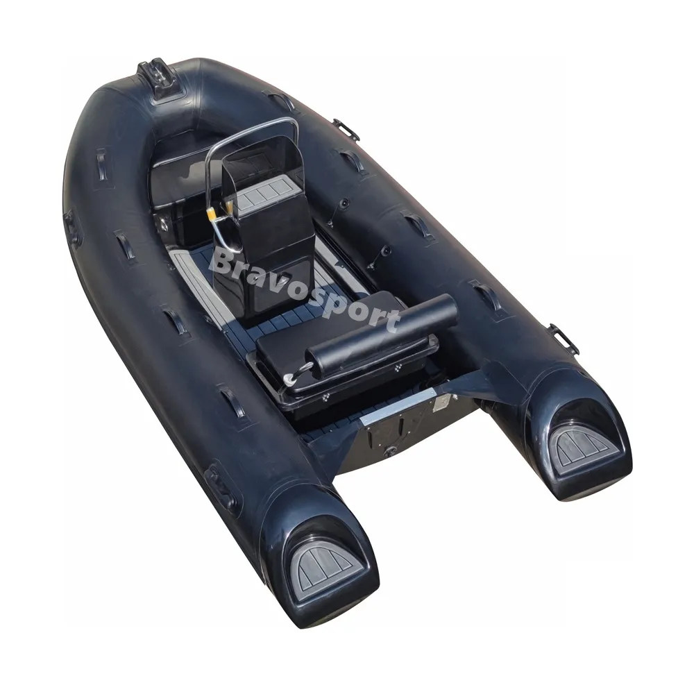 Orca Hypalon 11ft RIB330 Fiberglass Hull Inflatable Boat Dinghy Tender Rowing With 3 Persons