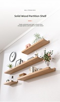 Étagères murales flottantes en bois, étagère de présentation murale avec barre de maintien, capacité de charge élevée, étagère de rangement pour salon, chambre à coucher