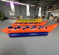 Pabrik Karet banana perahu tiup banana tabung towable mengambang banana perahu untuk permainan air