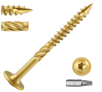 Sekrup Kayu Oval Countersunk Torx Drive Stainless Steel 304 Kelas A Berlapis Seng 40mm M6 dengan Shank Knurled BoZhan BZ-270