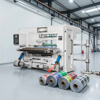 Machine de découpe et de rembobinage multifonctionnelle rouleau à rouleau pour papier d'étiquettes et film plastique