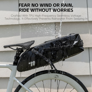 กระเป๋าจักรยาน WEST BIKING ขนาด 12.5 ลิตร กันน้ำ สำหรับจักรยานเสือภูเขาและจักรยานถนน ทนทานต่อการสึกหรอ กระเป๋าติดท้ายจักรยาน - Product Image 5