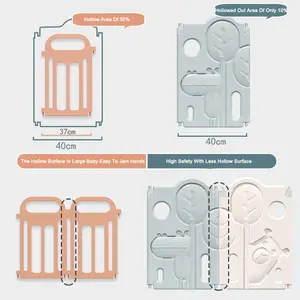 Le meilleur parc pliant pour enfants au monde en plastique pour bébé grande clôture parc de sécurité avec toboggan et balançoire 1 ensemble parc pour tout-petits en vente - Product Image 5